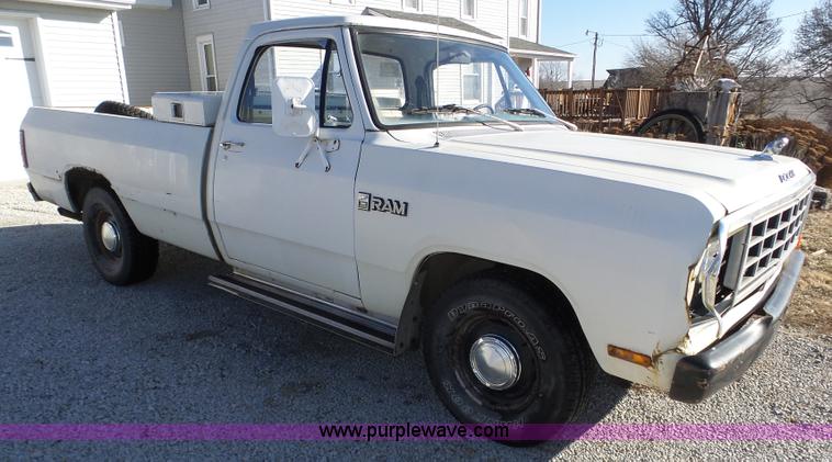 image for item J8864 1981 Dodge Ram D150 Custom pickup truck