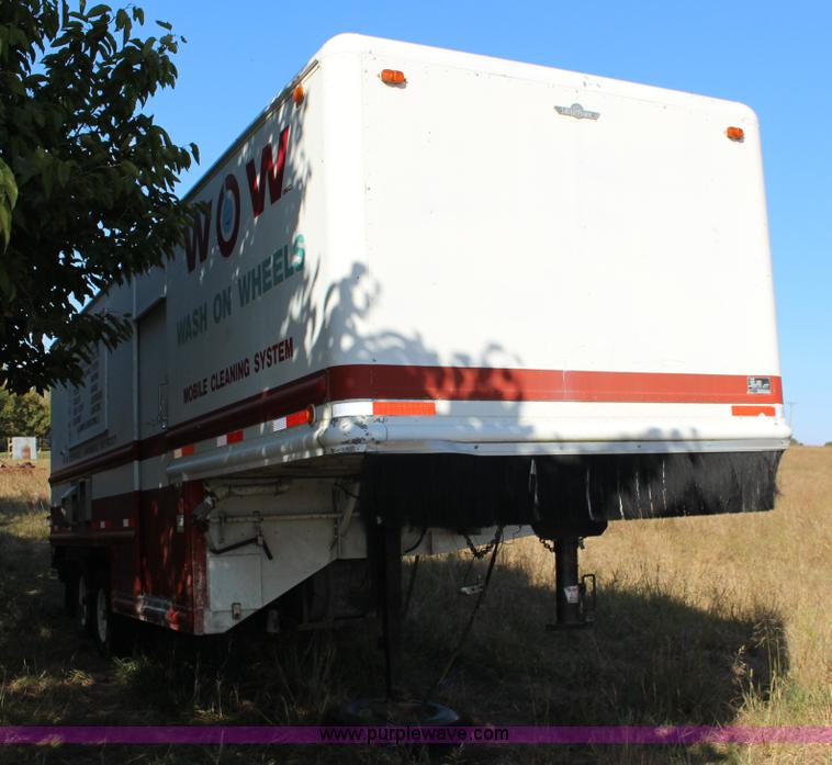 image for item K1198 1984 Grumman enclosed trailer with power wash system