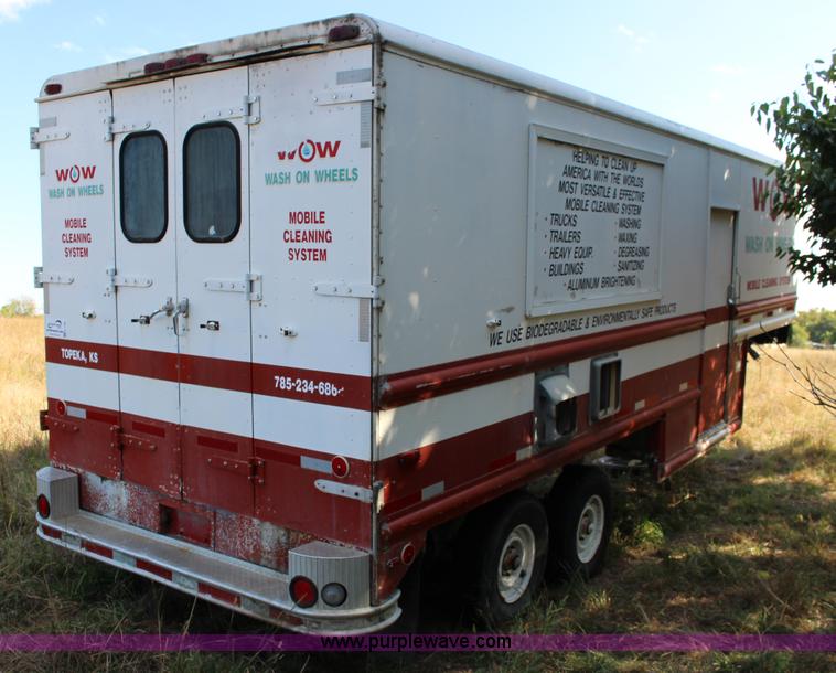 image for item K1198 1984 Grumman enclosed trailer with power wash system