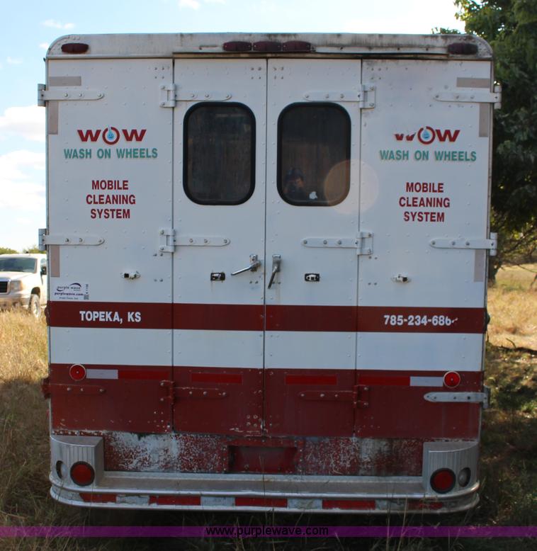 image for item K1198 1984 Grumman enclosed trailer with power wash system