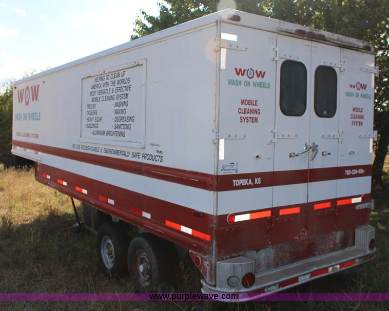 image for item K1198 1984 Grumman enclosed trailer with power wash system