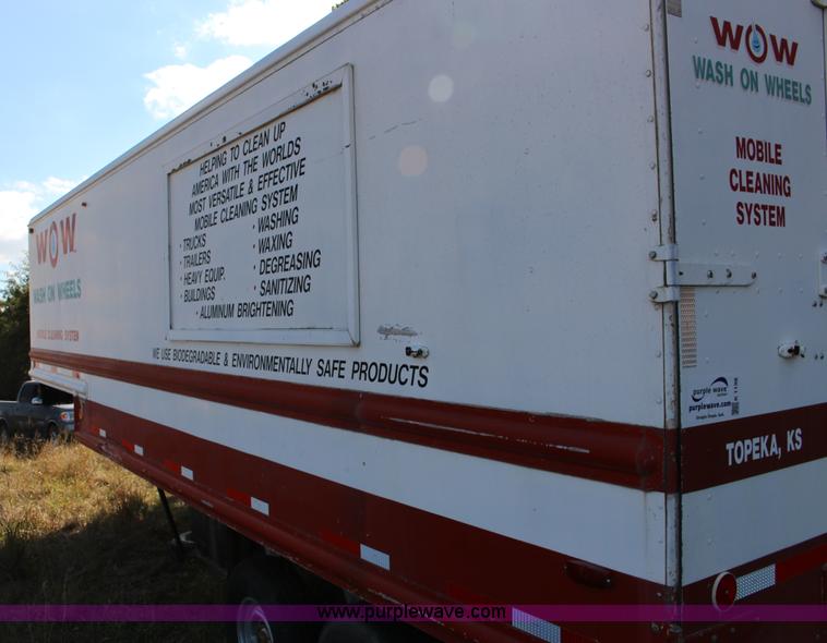 image for item K1198 1984 Grumman enclosed trailer with power wash system