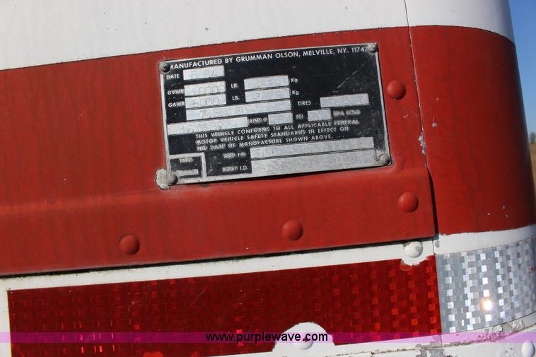 image for item K1198 1984 Grumman enclosed trailer with power wash system