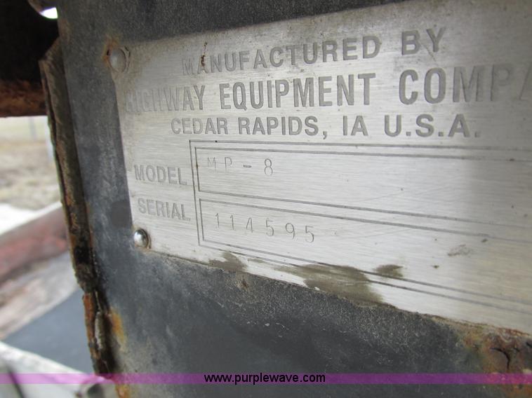 image for item L4241 Highway Equipment MP8 spreader