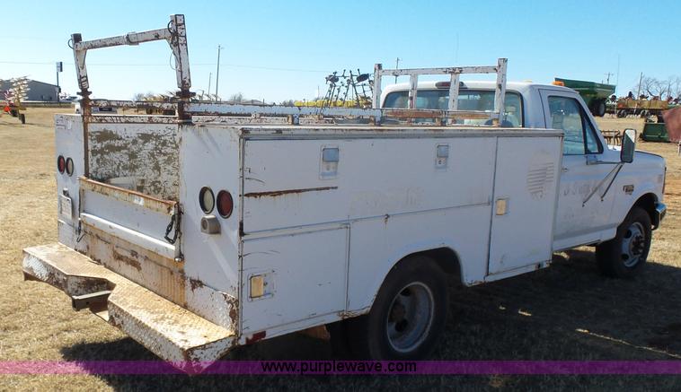 image for item L6188 1995 Ford F350 XL utility truck