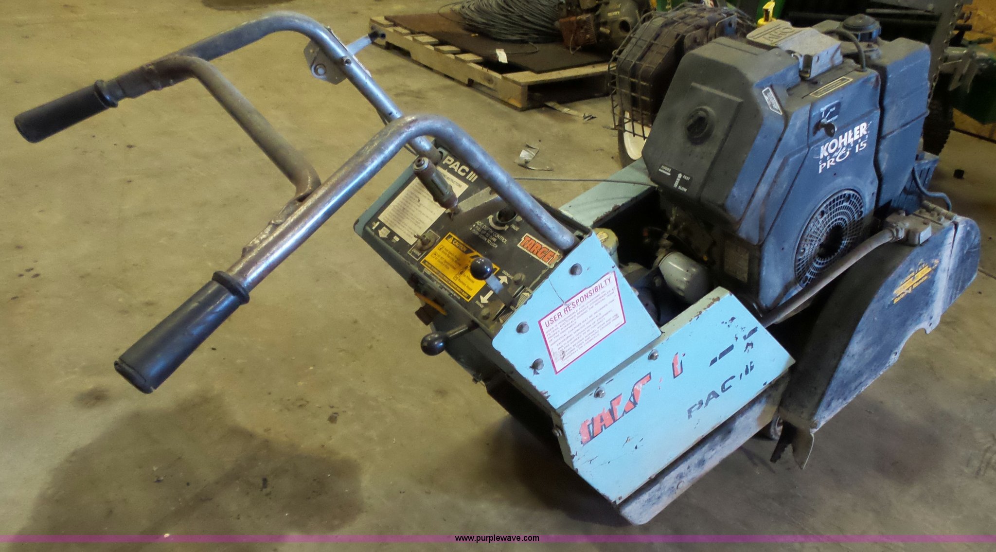Target PAC III concrete saw in Lawrence, KS | Item BT9490 sold | Purple ...