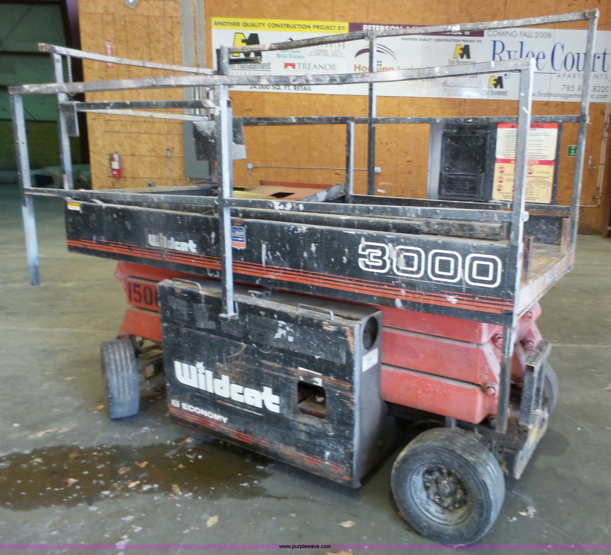 Economy Wildcat 3000 scissor lift in Lawrence, KS Item BT9494 sold