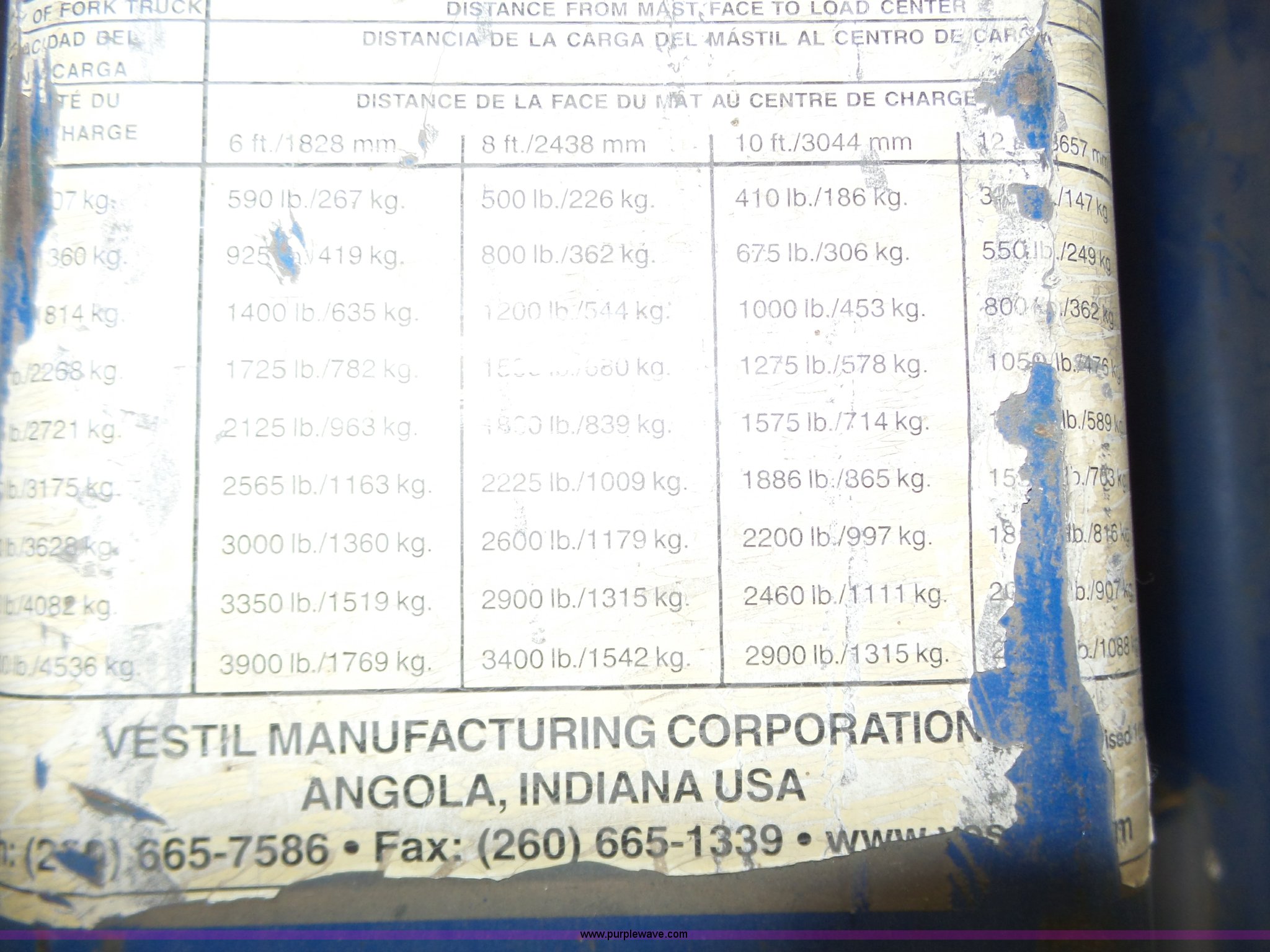 Vestil LMEBT8 forklift truss boom in Grand Island, NE Item J8833