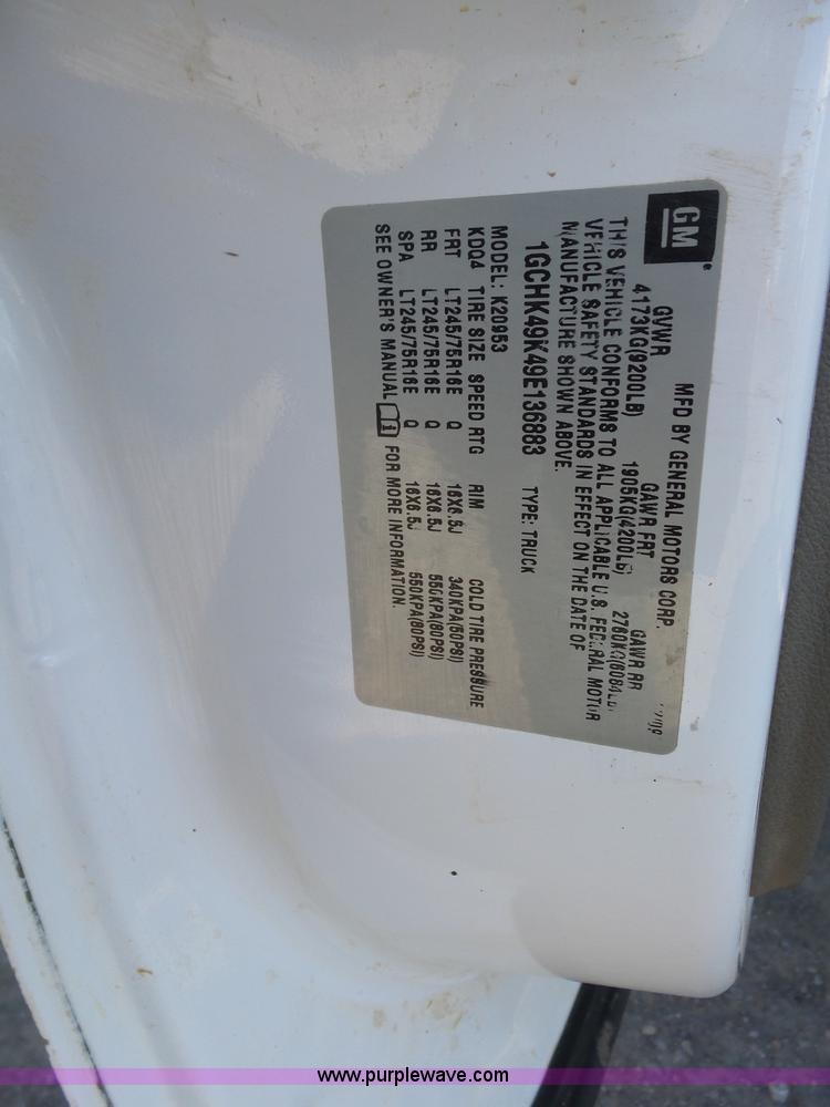 image for item J7594 2009 Chevrolet Silverado 2500HD Ext. Cab pickup truck