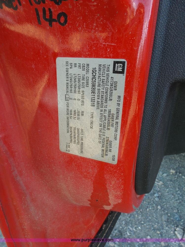 image for item J7596 2009 Chevrolet Silverado 2500HD Ext. Cab pickup truck