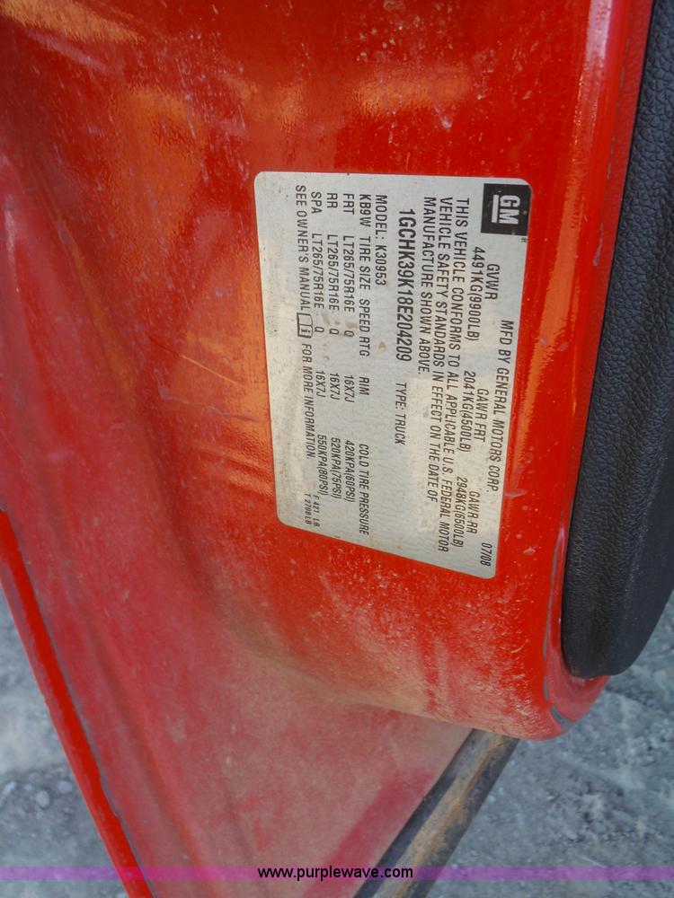 image for item J7603 2008 Chevrolet Silverado 3500HD LT Ext. Cab pickup truck