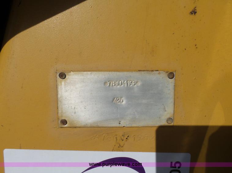 image for item J7605 Caterpillar 426 Series II backhoe