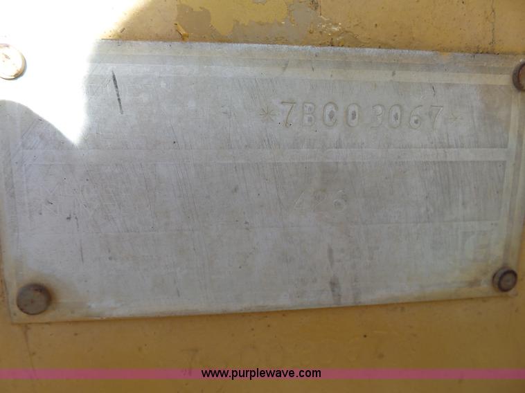 image for item J7606 Caterpillar 426 backhoe