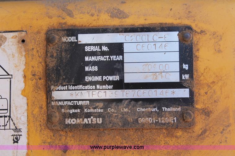 image for item L6791 2006 Komatsu PC200LC-8 excavator