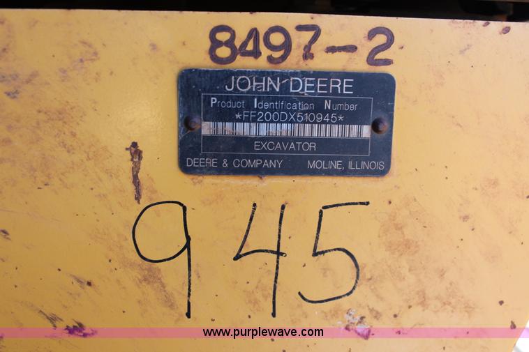 image for item L6792 2008 John Deere 200D LC excavator