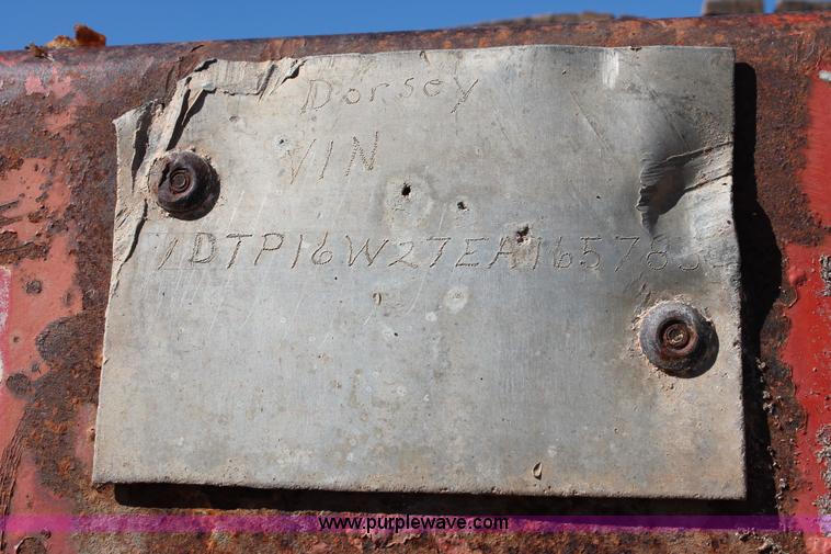 image for item L6802 1984 Dorsey flatbed trailer