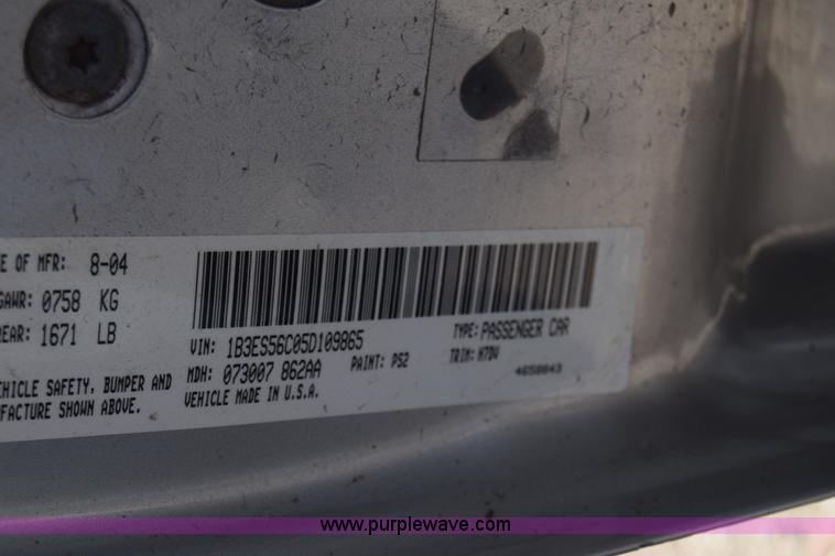 image for item K4388 2005 Dodge Neon