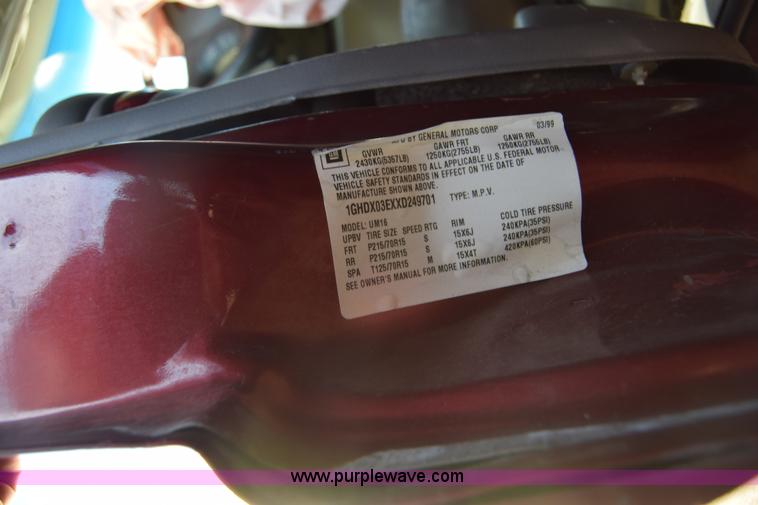 image for item K8729 1999 Oldsmobile Silhouette