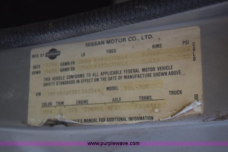 image for item K8732 1984 Nissan Pickup