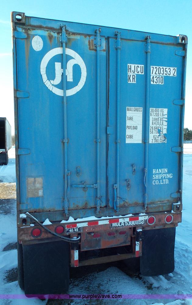 image for item K4517 1988 JD Bertolini BSF45S container trailer