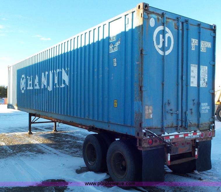 image for item K4517 1988 JD Bertolini BSF45S container trailer