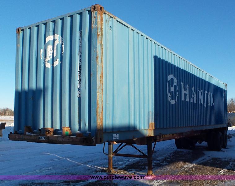 image for item K4517 1988 JD Bertolini BSF45S container trailer