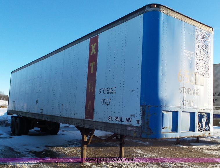 image for item K4518 1982 Fruehauf FBZ9-F2-45 dry van trailer