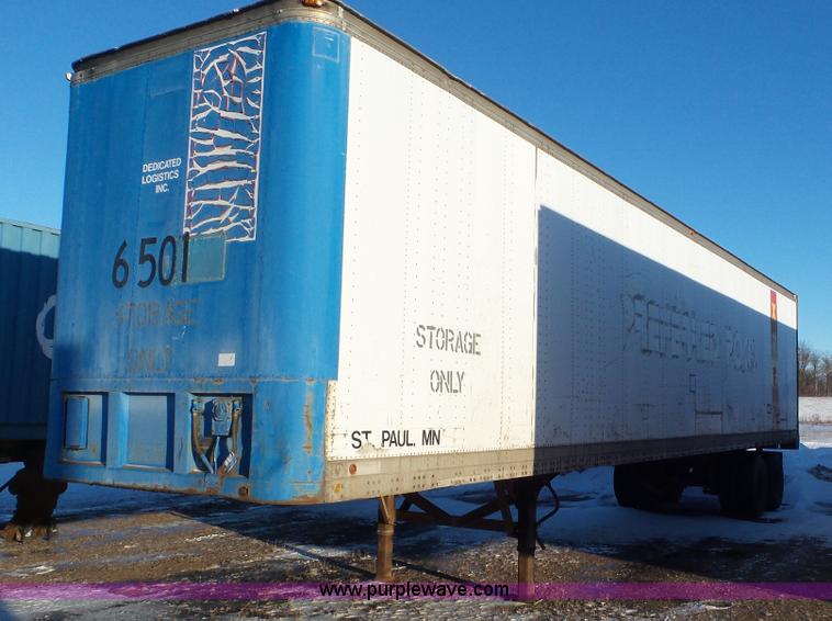 image for item K4518 1982 Fruehauf FBZ9-F2-45 dry van trailer