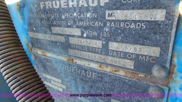 image for item K4518 1982 Fruehauf FBZ9-F2-45 dry van trailer