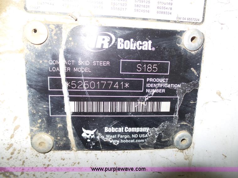 image for item K4541 2005 Bobcat S185 skid steer