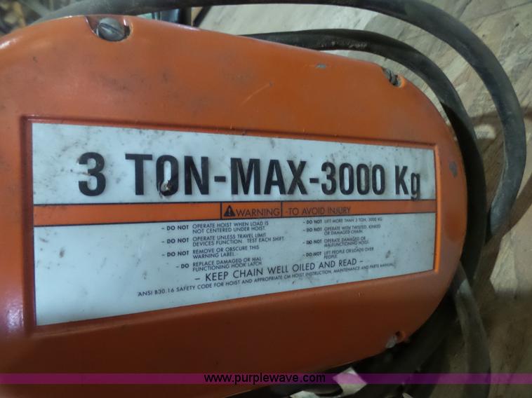 image for item L3987 CM Loadstar electric overhead hoist