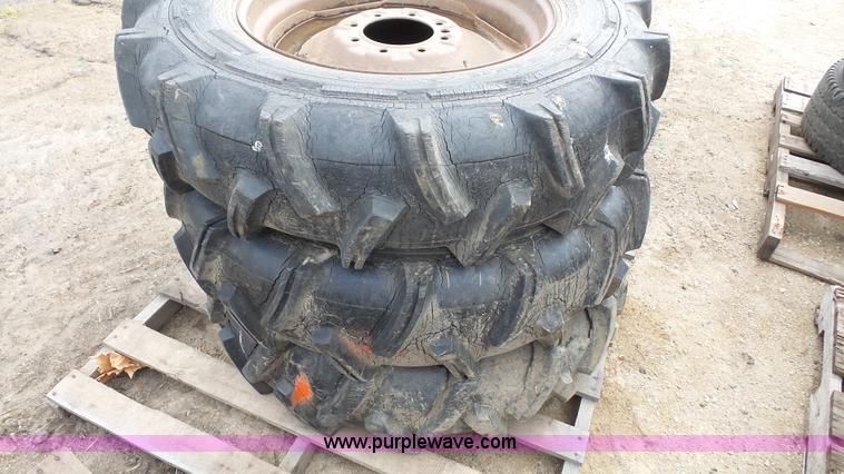 image for item BF9151 (8) 11-24.5 irrigation tires and wheels