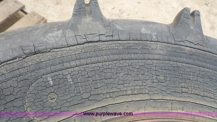 image for item BF9151 (8) 11-24.5 irrigation tires and wheels