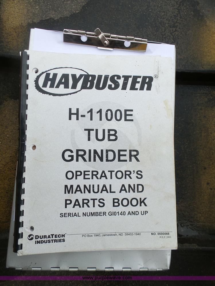 image for item BH9423 1992 HayBuster H-1100E tub grinder