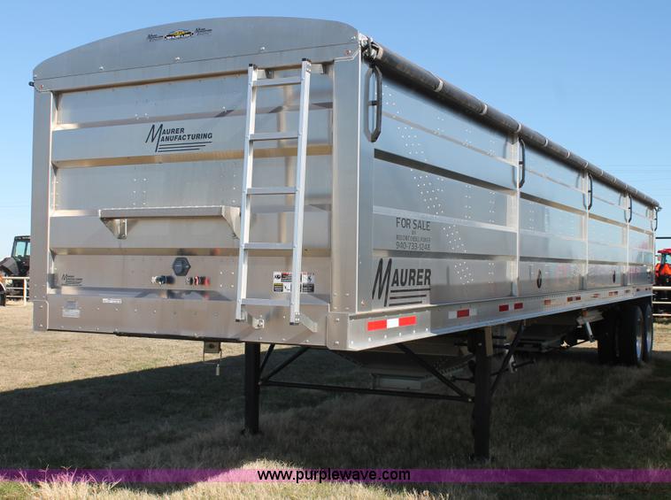 image for item BJ9345 2016 Maurer double hopper bottom trailer