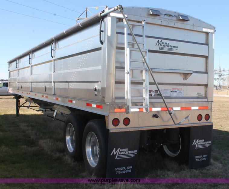image for item BJ9345 2016 Maurer double hopper bottom trailer