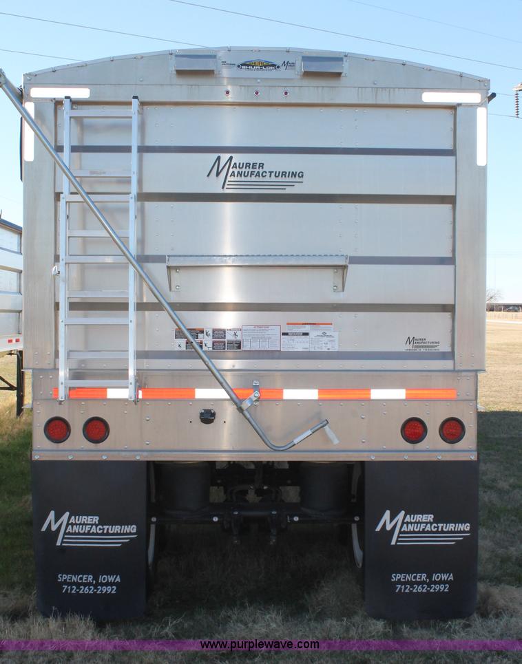 image for item BJ9345 2016 Maurer double hopper bottom trailer