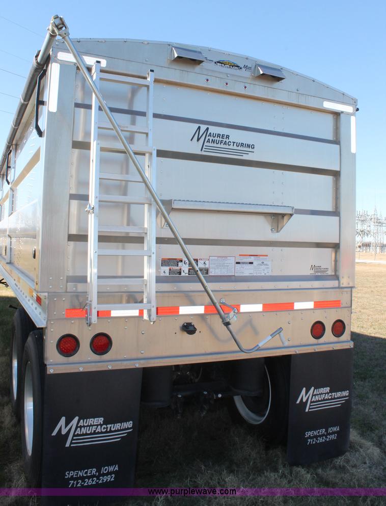 image for item BJ9345 2016 Maurer double hopper bottom trailer