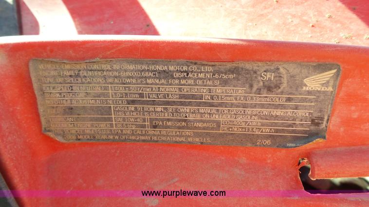 image for item BZ9044 2006 Honda ATV