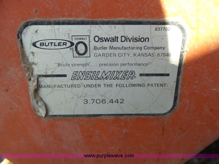 image for item J7671 Butler/Oswalt 2840 Ensilmixer feed mixer