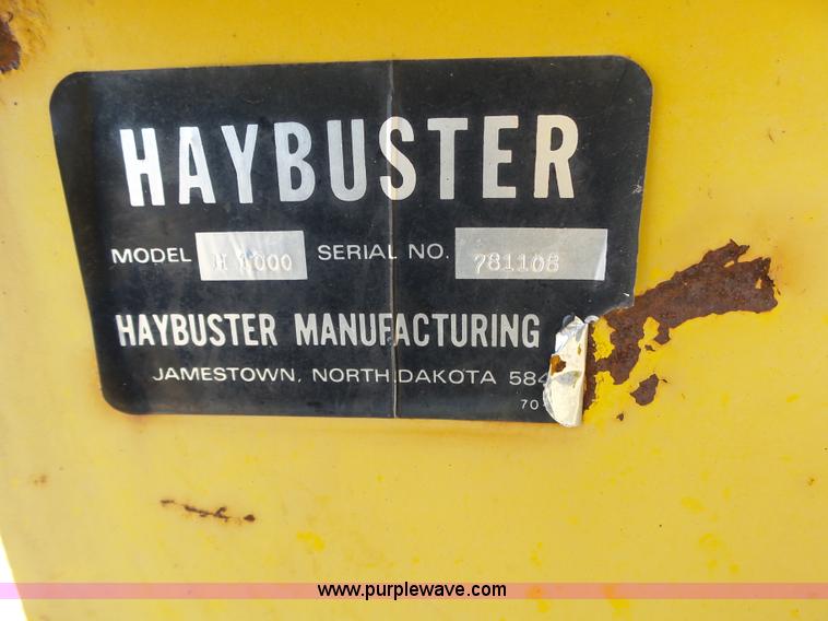 image for item J7672 HayBuster Big Bite H1000 bale processor