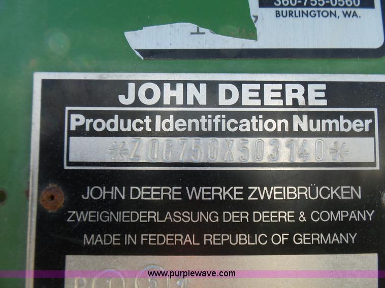 image for item L5409 1998 John Deere 6750 forage harvester