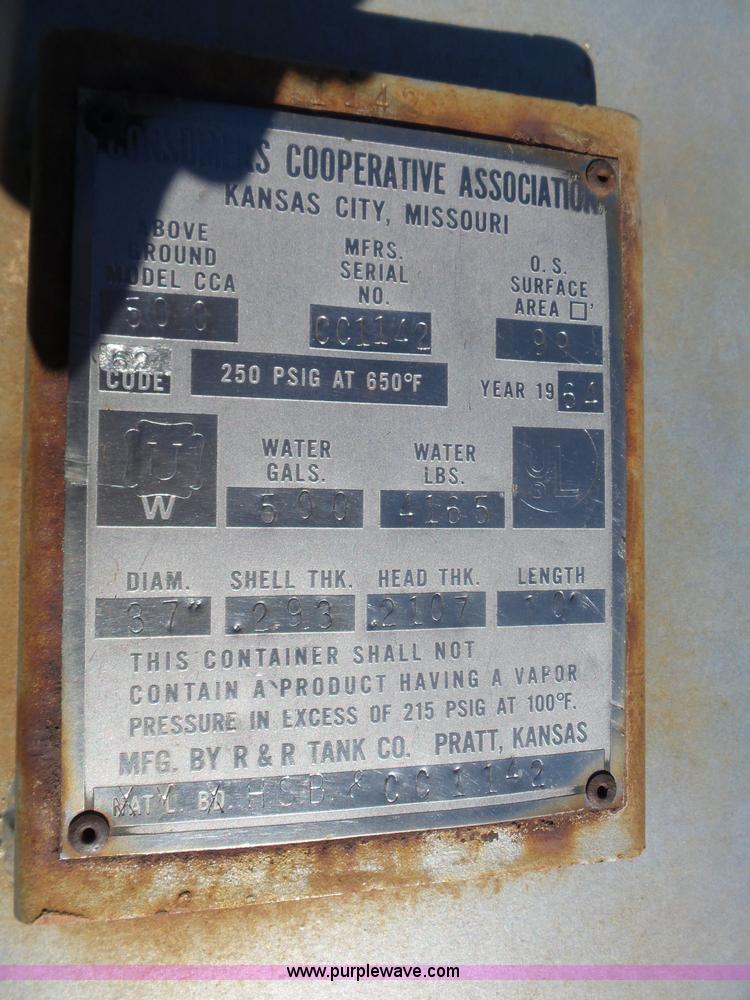 image for item L6197 1964 propane tank