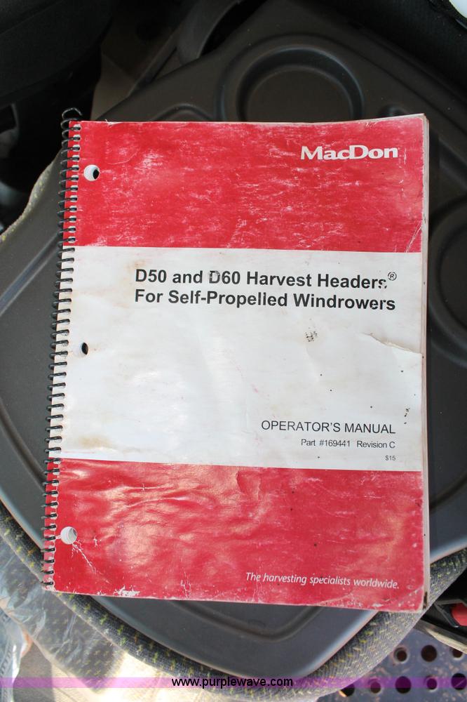 image for item L6818 2012 MacDon D60D draper head