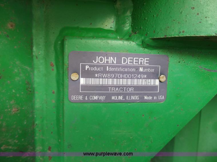 image for item L7071 1993 John Deere 8970 4WD tractor
