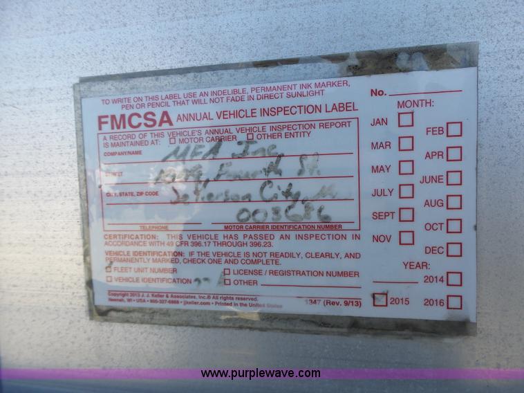 image for item L7108 2002 Corn Husker 800ALSR double hopper grain trailer