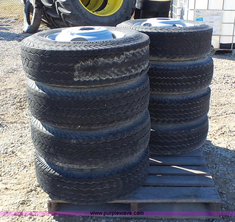 image for item L7109 (8) Firestone 8.75-16.5LT tires