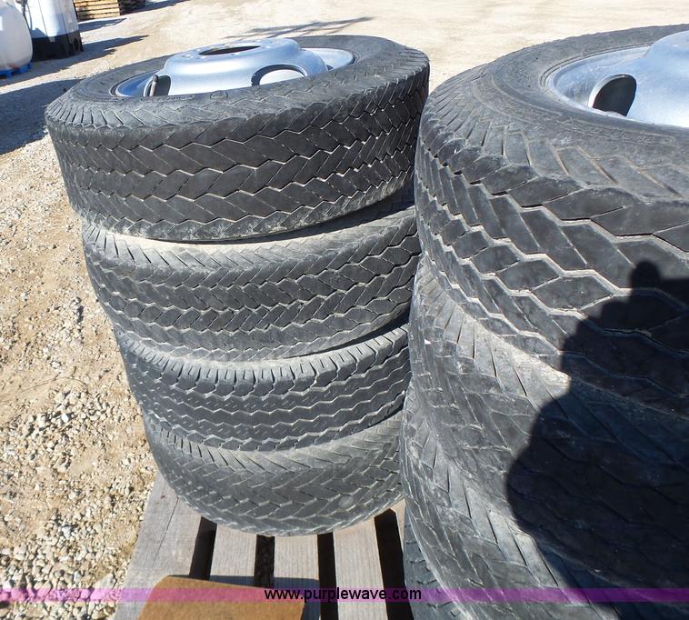 image for item L7109 (8) Firestone 8.75-16.5LT tires