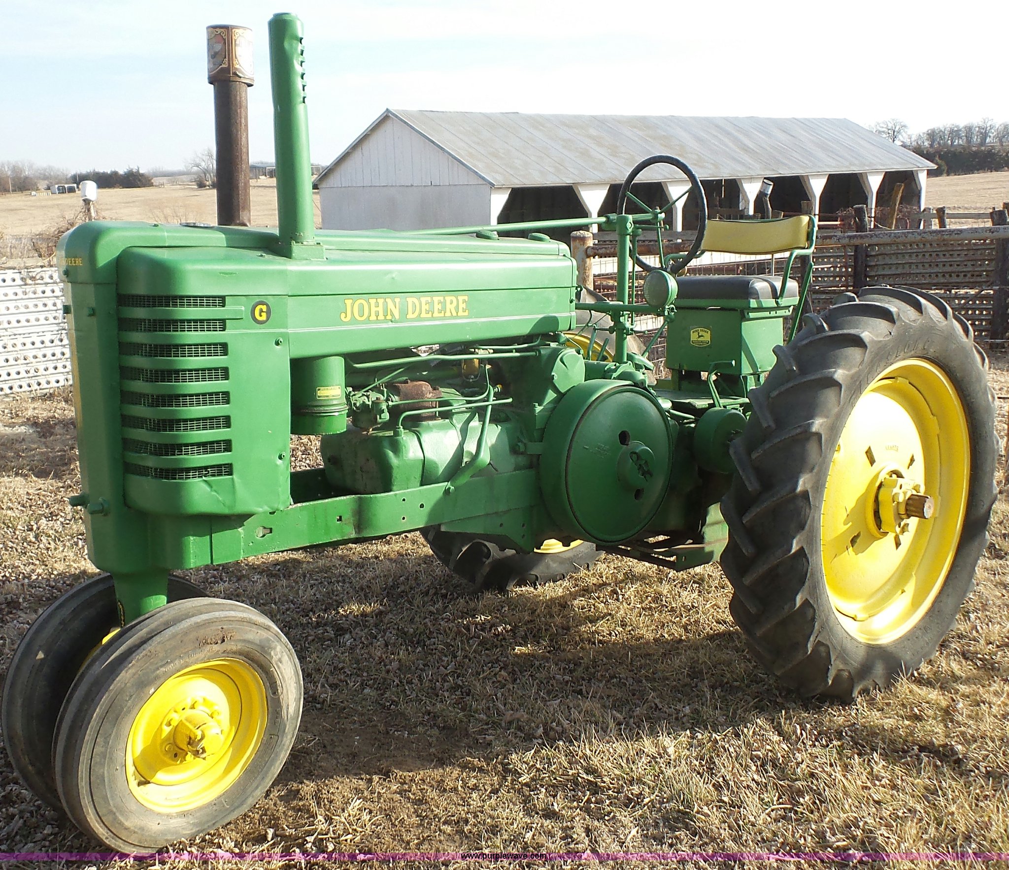 1948 John Deere G tractor in Oskaloosa, KS Item BF9101 sold Purple Wave
