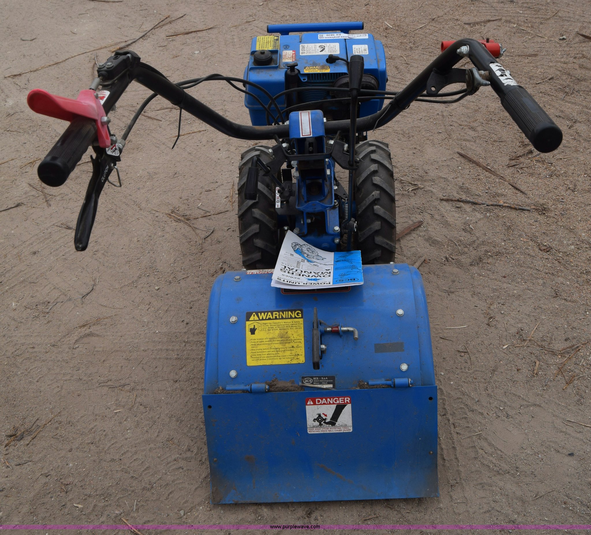 BCS 730 tiller in Buhler, KS Item BX9839 sold Purple Wave